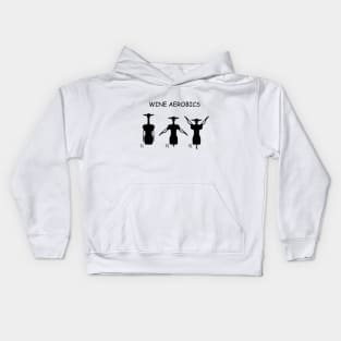 Wine Aerobics Kids Hoodie